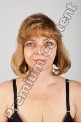 Head Woman White Slim Wrinkles Female Studio Poses